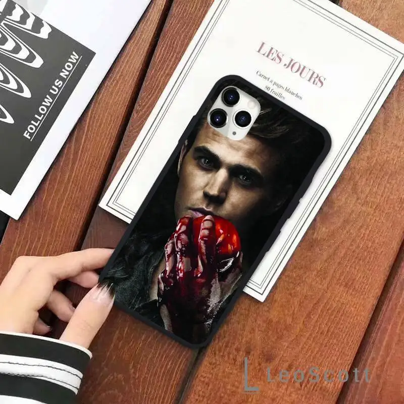 

The Vampire Diaries Paul Wesley Phone Case for iPhone 11 12 pro XS MAX 8 7 6 6S Plus X 5S SE 2020 XR Soft silicone