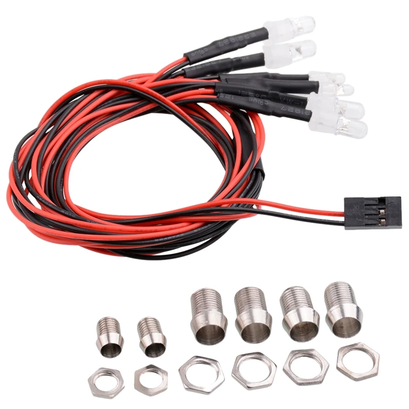 

5mm2White светильник 5mm2 красный светильник m2 синий светильник для 1/10 1/8 Traxxas HSP SCX10 D90 HPI RC автомобиль