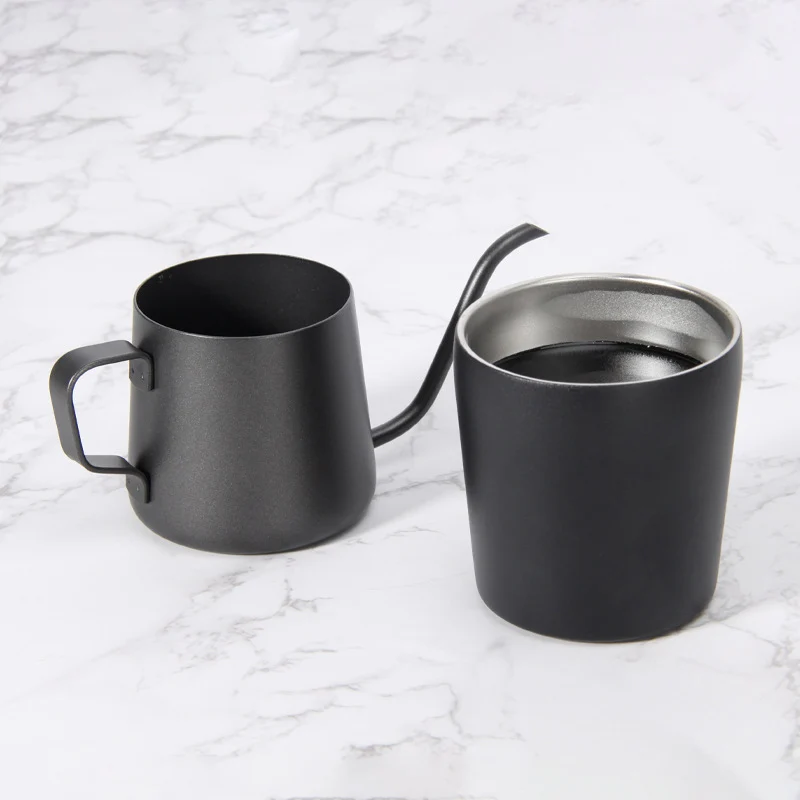 

Hanging Ear Coffee Set Portable Long Mouth Pot Coffee Cup Stainless Steel Hand Made Coffee Equipment Set Home Travel Supplies