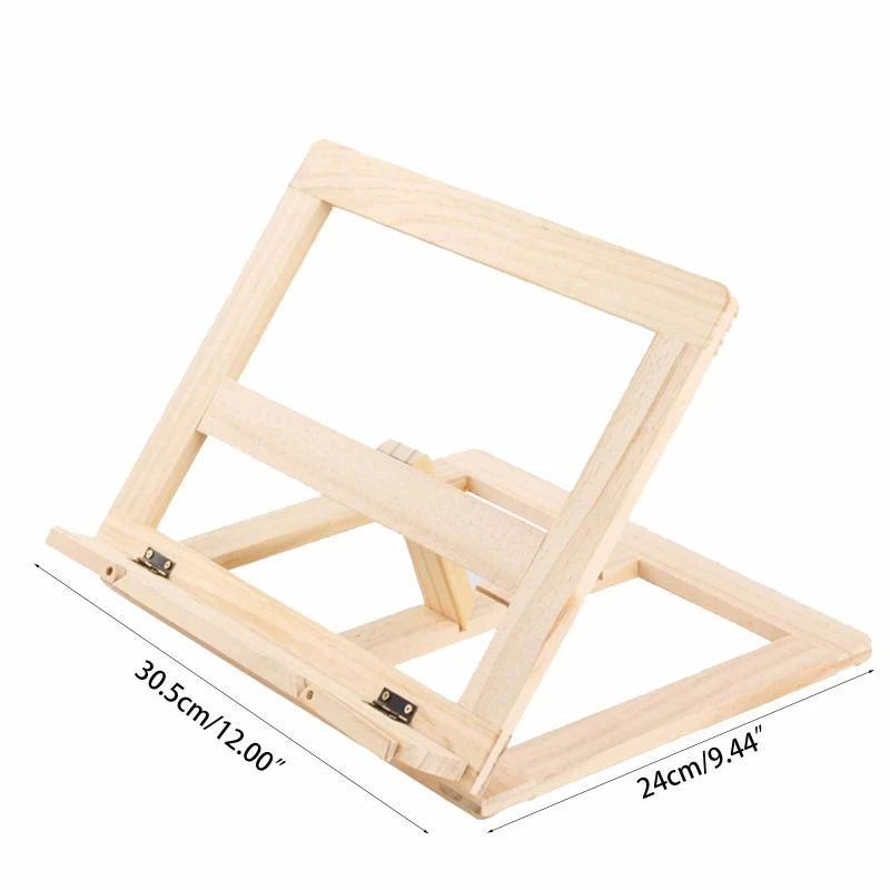 2022 New Wooden Table Easel Cookbook Stand Text Book Tablet Rest | Канцтовары для офиса и дома
