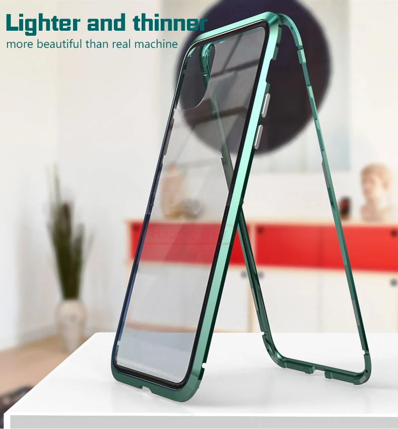 Магнитный адсорбционный чехол для телефона iPhone 11 Pro Max, чехол с магнитом для iPhone 11 Pro Max, чехол, чехлы из металла, Bumber Coque
