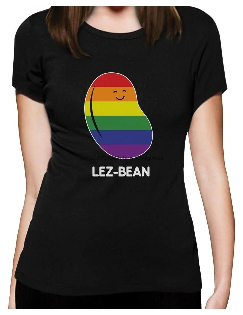 Женская футболка с радужным флагом лес-фасоль права лесбиянок и справедливость