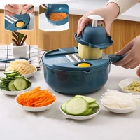 12 in 1multi function vegetable chopper carrots potatoes manually cut shred grater for kitchen convenience vegetable tool