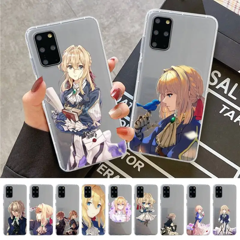 

YNDFCNB Violet Evergarden Phone Case For Samsung A 10 20 30 50s 70 51 52 71 4g 12 31 21 31 S 20 21 plus Ultra