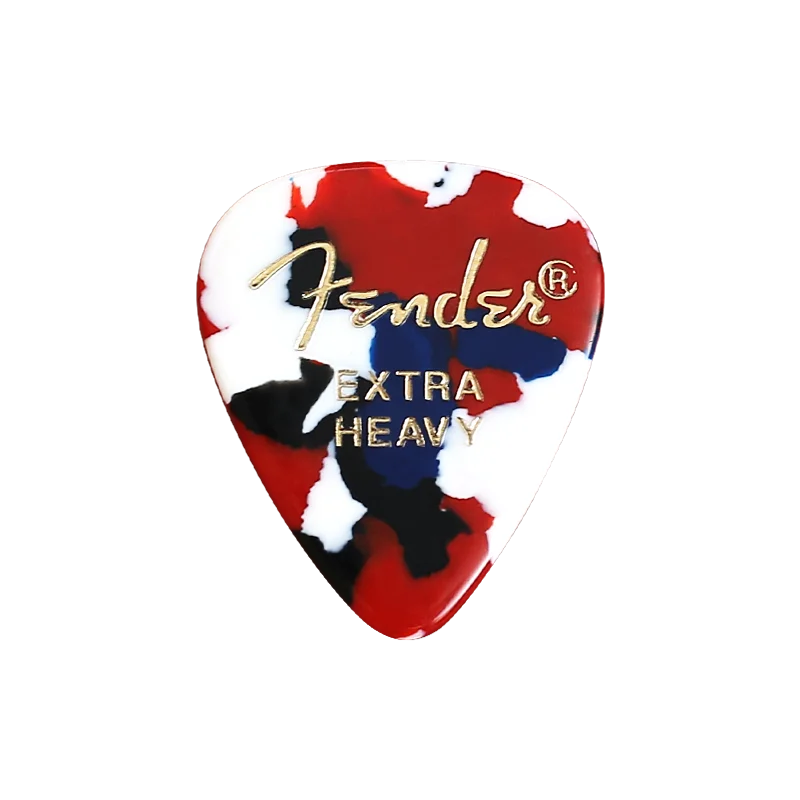 Fender 1 шт. классический медиатор целлюлоидная гитара pick s конфетти акустическая электрическая гладкая гитарная медиатор аксессуары гитарные части - Цвет: A Extra Heavy 1.2mm