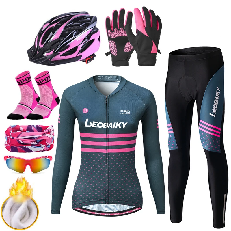 2021 профессиональная команда Зимняя Теплая Флисовая одежда для велоспорта