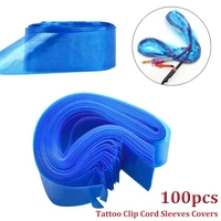 tattoo clip cord sleeves bags supply disposable covers bags for tattoo machine professional tattoo accessory blue 100pcspack