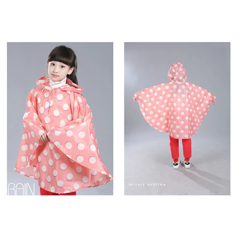 

Trench Coat Style Raincoat Children Cloak Type Rain Poncho for Kids Waterproof Rain Coat Yellow for Boy/Girl Breathable Rainwear