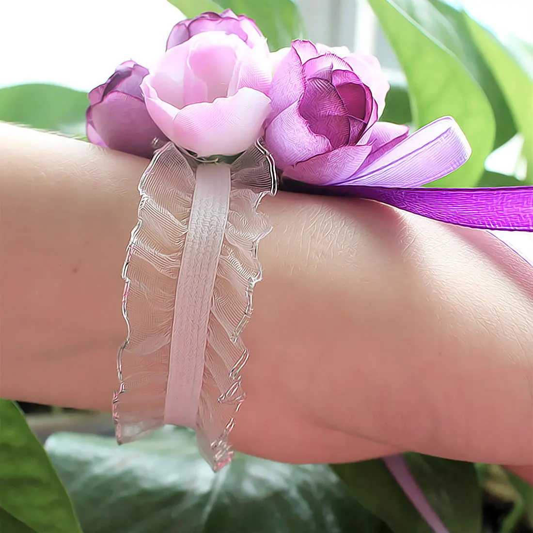 1 шт. шелковая искусственная Роза свадебное украшение корсажи для запястья