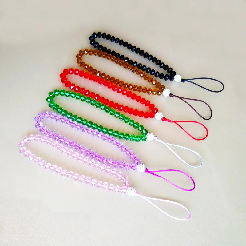 

Simple short antiskid mobile phone chain mobile phone lanyard cool crystal key chain mobile phone case lanyard cellphone lanyard
