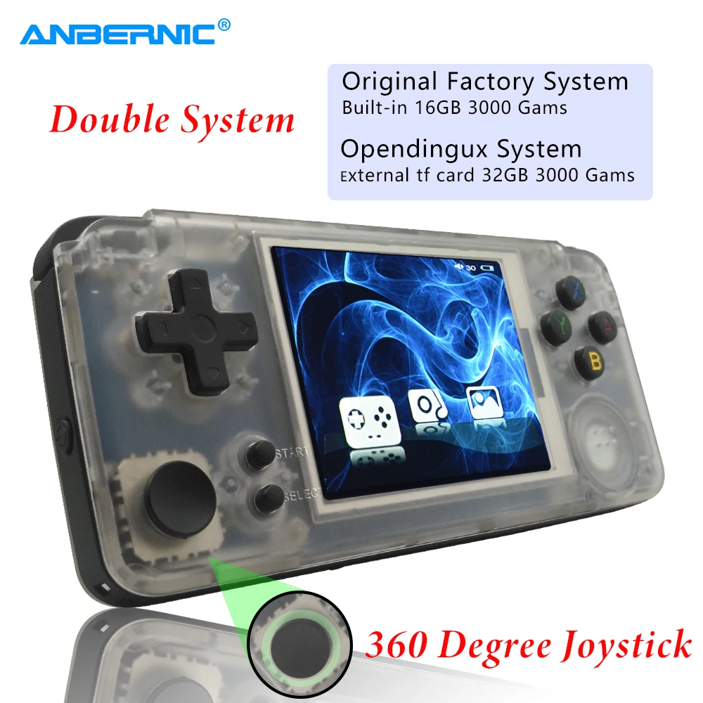 ANBERNIC RS97 Ретро игровой плеер портативная игровая консоль ТВ выход 3 0 IPS экран 64 бит