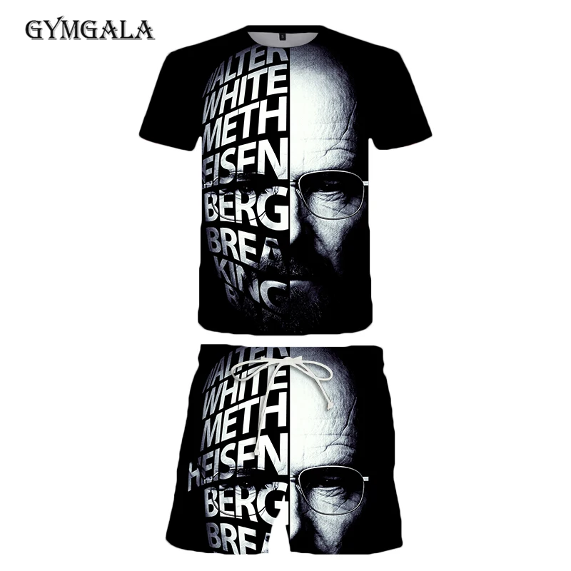 

Breaking Bad T Shirt Men/women 3D Printed T-shirts Casual Harajuku Style Tshirt Streetwear Tops Summer beach pants Suit