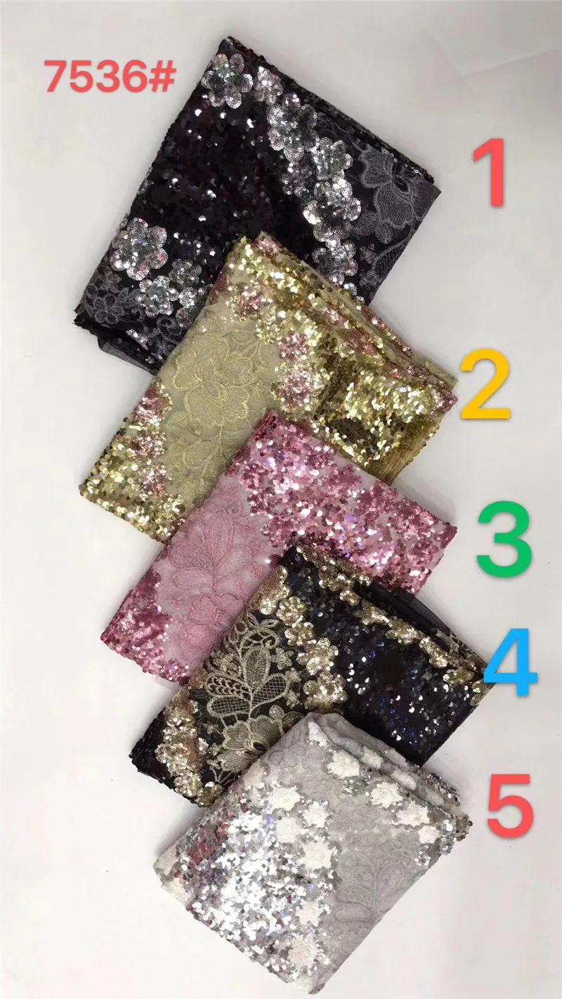 

Good looking sequins French tulle lace fabric with sequins net lace fabric 11JRB-61503 with sequins for nice dress