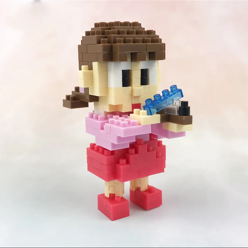 Boyu 7002 Аниме Doraemon Minamoto Shizuka школьная девушка 3D модель DIY Мини Алмазные блоки