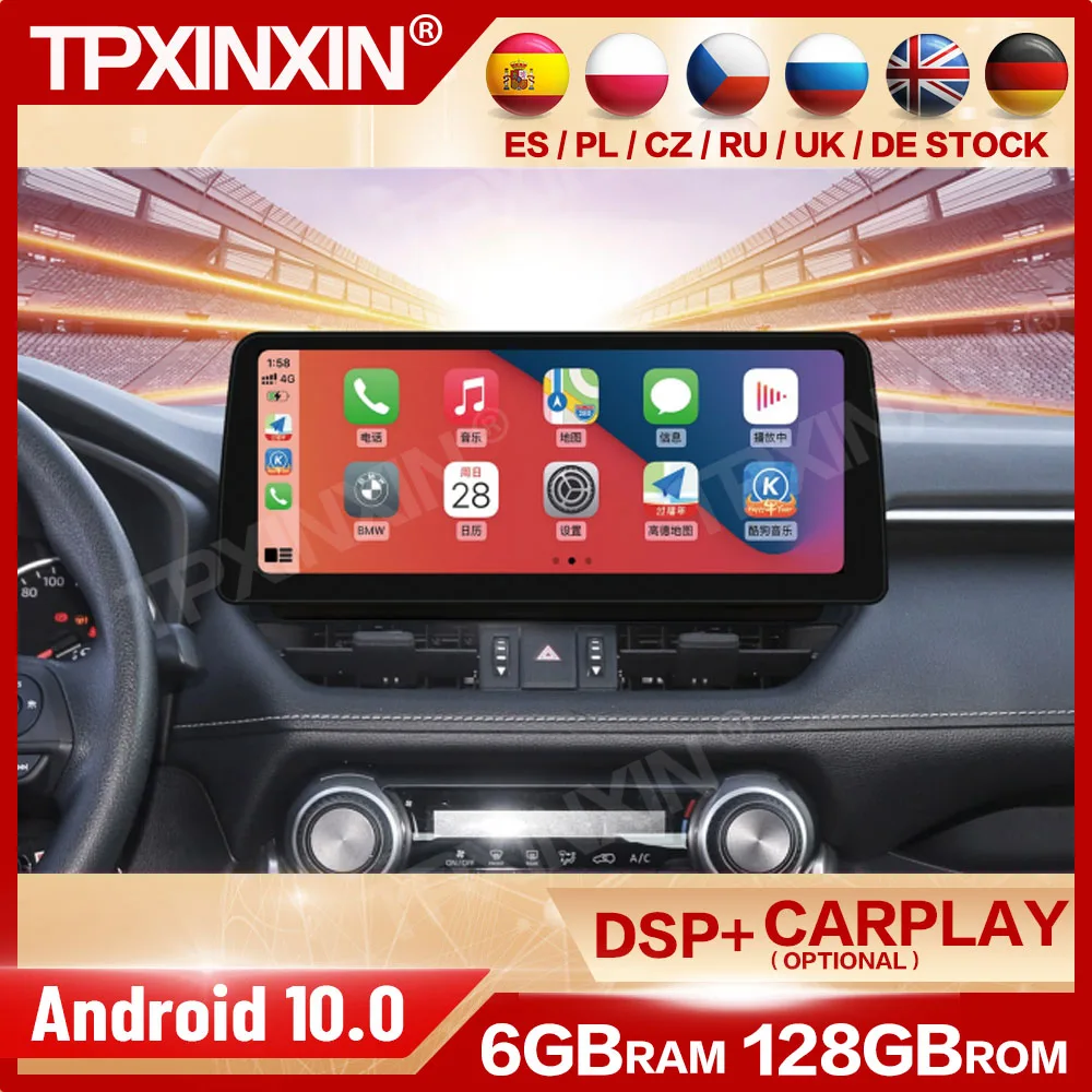 Radio con GPS para coche, reproductor Multimedia con Android 10, 128G, estéreo, para Toyota RAV4 2020, Unidad Principal IPS