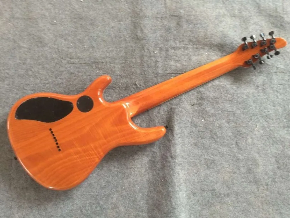 Новая+ фабрика+ 8 струн Mayones электрогитара 24 лада синяя покрытая кленом Топ Mayones 8 струнная гитара
