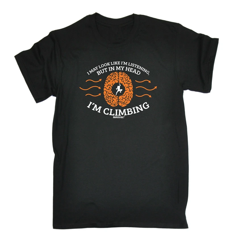 In My Head Im футболка для альпинизма скалолазания забавный подарок дня рождения