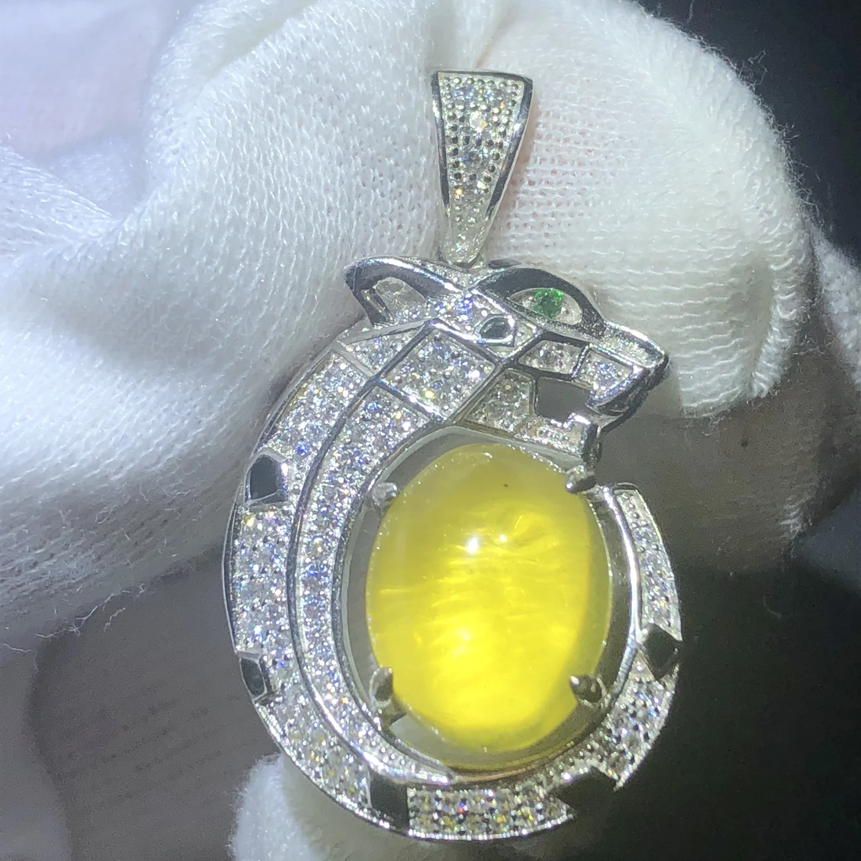 Женское ожерелье с леопардовым принтом серебро 925 пробы 100% натуральный