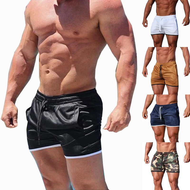 

Summer Jogging Pants Sportswear Men's Shorts Fitness Shorts Bottoms Breathable Soft Casual Fashion Mesh Pants For Men