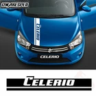 Спортивный Стайлинг автомобиля, полосы капота, декоративные наклейки для Suzuki CELERIO, аксессуары для корпуса автомобильного двигателя, виниловые наклейки