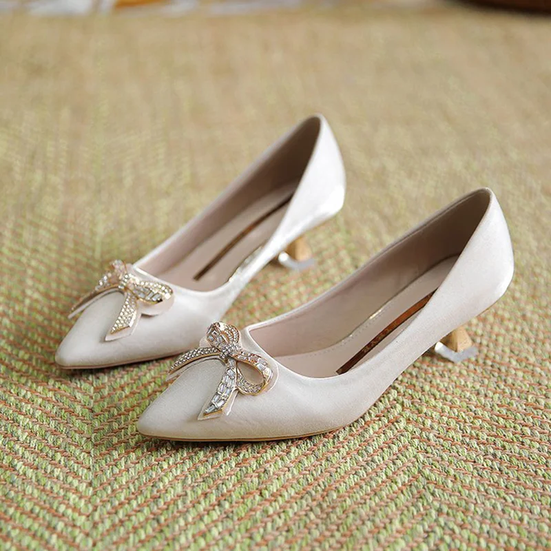 

Sandals Elastic Band Female Shoe Square Toe All-Match Clear Heels 2021 Women's Shallow Mouth Med Slip-on Girls Retro High Stile