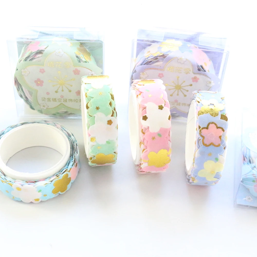 Domikee новая милая креативная полая Золотая фольга японская Васи лента конфеты