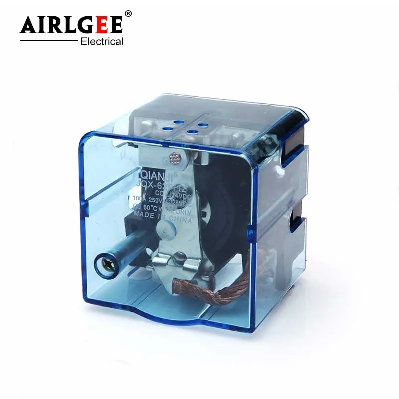 JQX-62F-1Z катушка DC 12V SPDT DPDT 100A 28VDC 250VAC электронное Магнитное реле