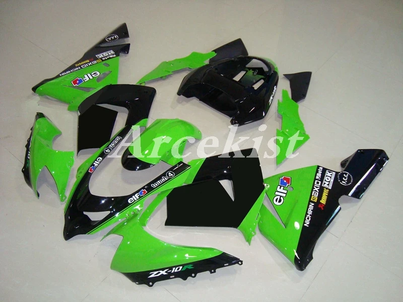 

New ABS whole Fairings Kit Fit for Kawasaki Ninja ZX-10R ZX10R 10R 2004 2005 04 05 Bodywork set Hot sales elf