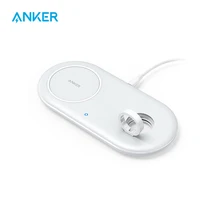 Anker Wireless Charging Station, 2 in 1 PowerWave+ Pad with Holder for Apple Watch 5/4/3/2, Wireless Charger for iPhone 11, Pro,