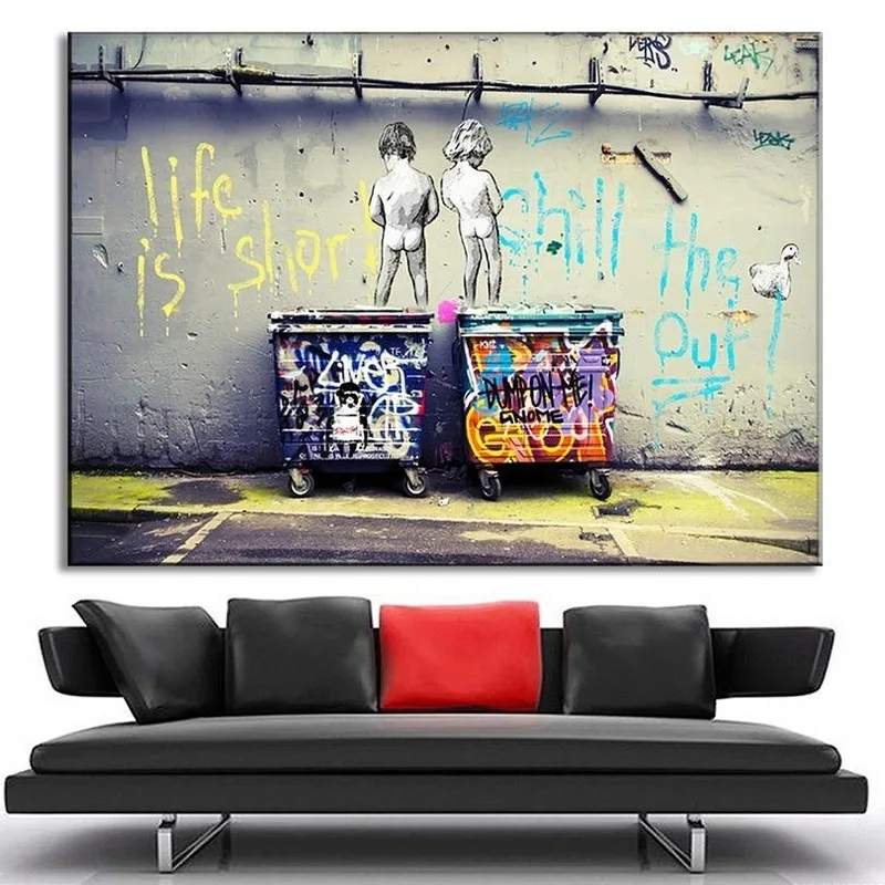 

Modern Street Graffiti Art Painting Home Decor Prints Canvas Drawing Gift Aesthetics Posters Wall Pictures For Home Decoration