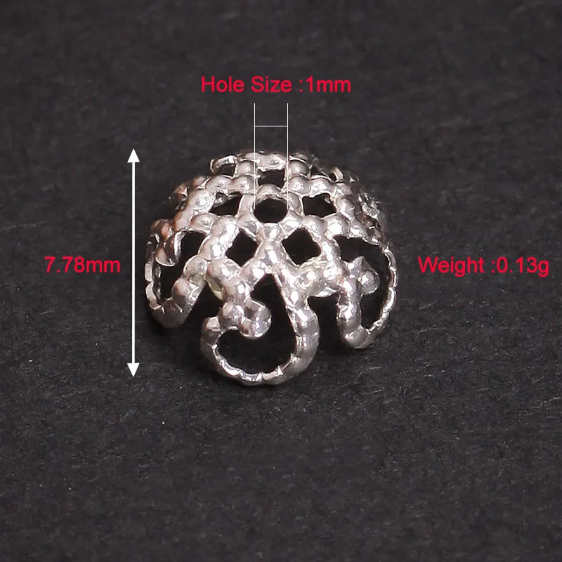 20Pcs 7.78MM Copper Metal Spacers Flower Hollow Loose Spacer Beads For Jewelry Making Bracelets Accessories Handmade Craft 27179 | Украшения