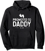 promoted to daddy 2021 first time new dad father mens gift pullover hoodie autumn and winter casual men clothing