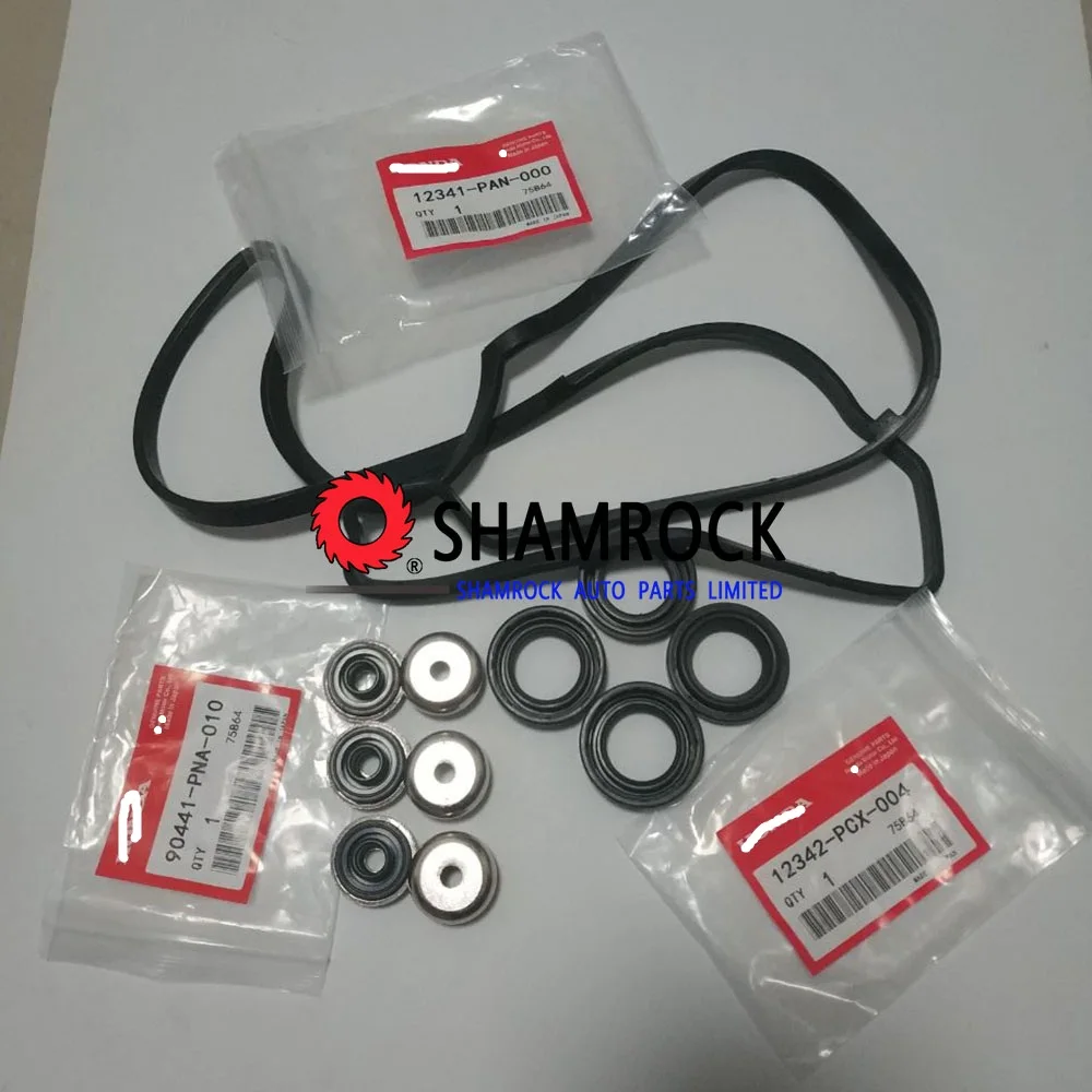 Комплект прокладок клапанной крышки OEM 12341-PNA-000/12342-PCX-004/90441-PNA-010 для 2002-2006 Aacura RSX TSX Hhonda Aaccord Civic CRV