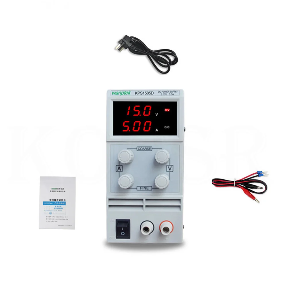 KPS1505D 15V 5A переменная источник постоянного тока Питание Регулируемый переключения регулируется ресоусе цифровые весы с аллигатора ведет стоматологическое лабораторное оборудование
