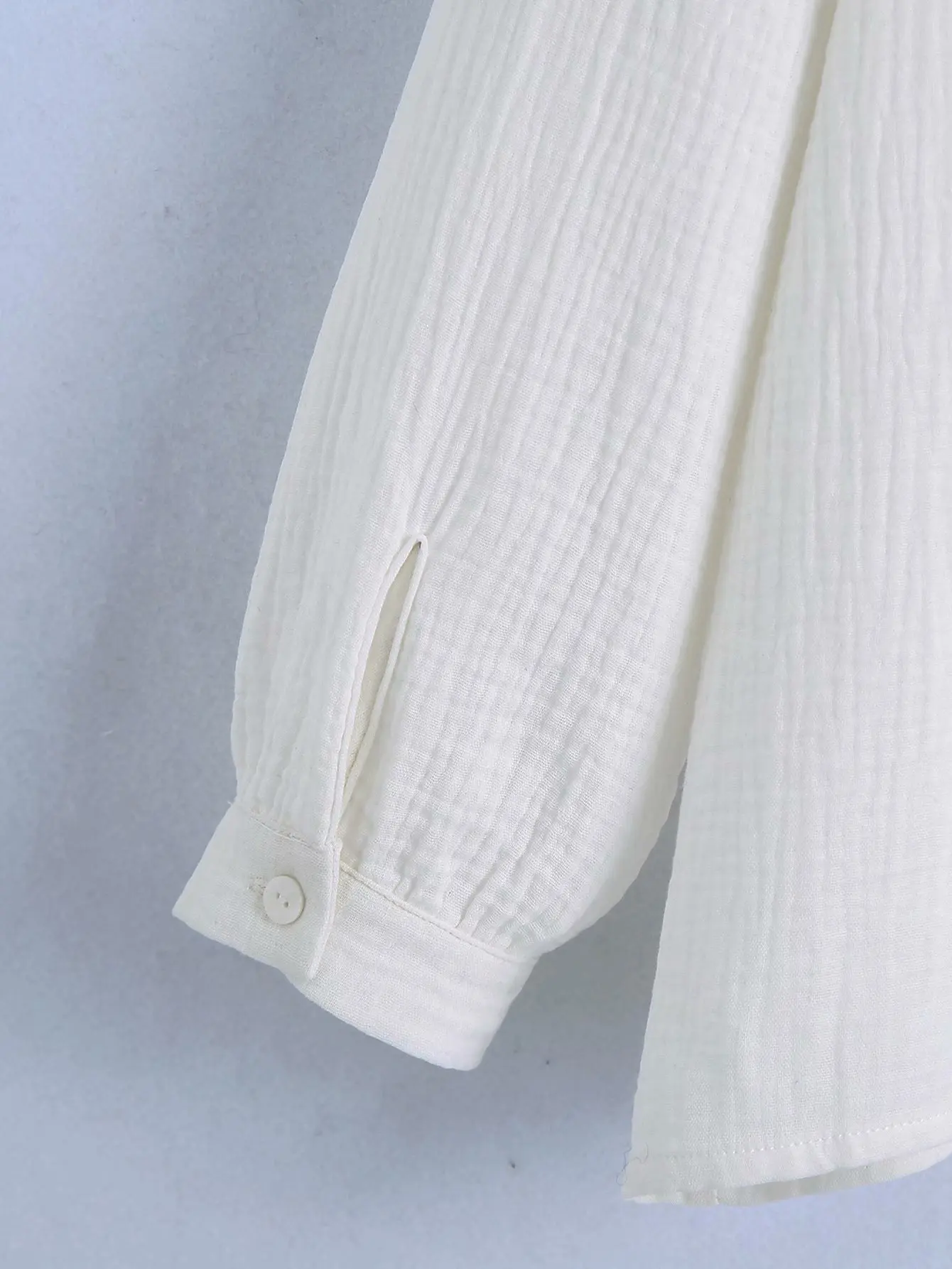 

TEELYNN Long Sleeve Lace Women Shirts Blouses Vintage White Cotton Turn Down Collar Spring Autumn Blouse 2021 Boho Casual Top