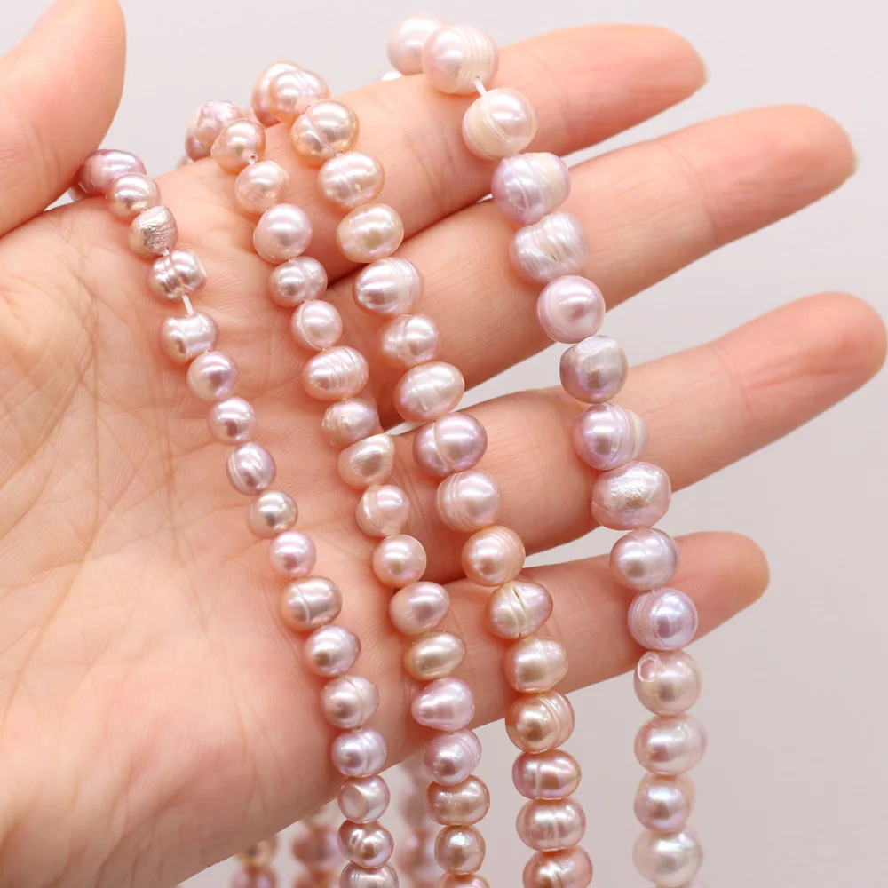 

Real Natural Pearls Beads Freshwater Pearl Bead Baroque Loose Perles For DIY Craft Bracelet Necklace Jewelry Making 14" strand