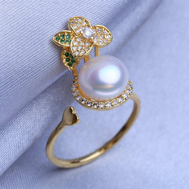 FENASY кольца с натуральным пресноводным жемчугом для женщин в богемном стиле