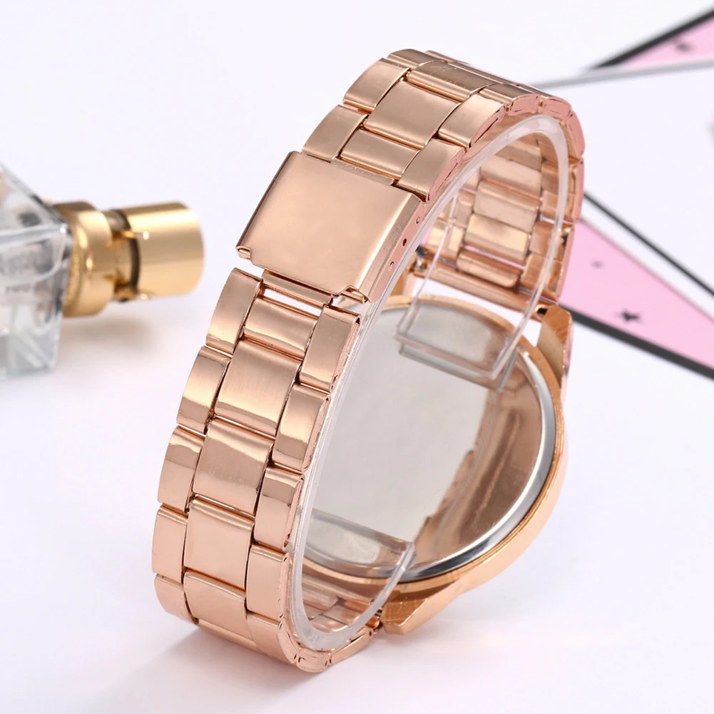 

Luxury Ladies Watches Roman Number Rhinestone Round Alloy Dial Analog Fashion Women Quartz Wrist Watch Gifts relogio feminino