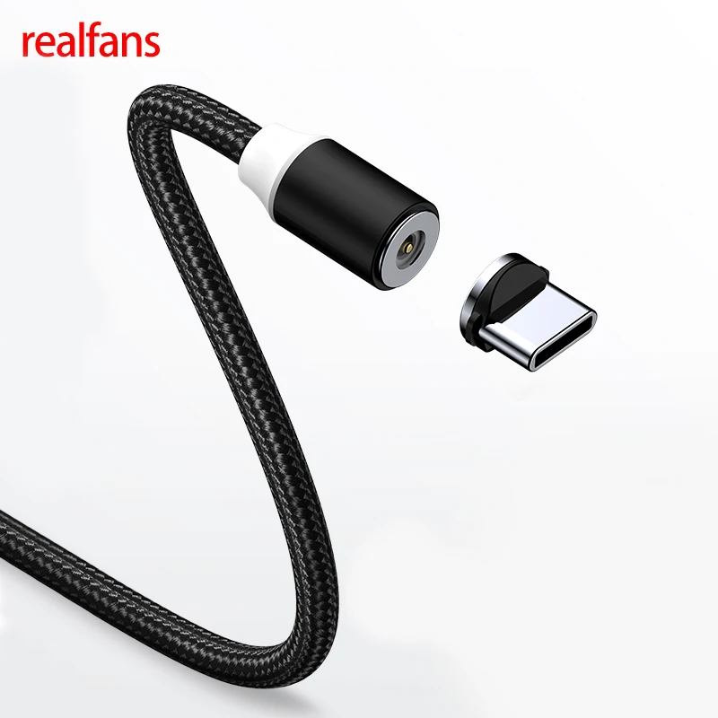 Магнитный кабель для быстрой зарядки realfans Micro USB Type C магнитное зарядное