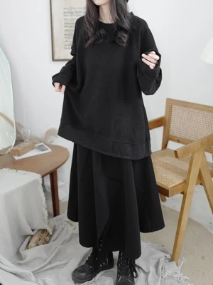 

New Product original design dark men and women anti-loop design hoodie jacket deconstruction loose tide