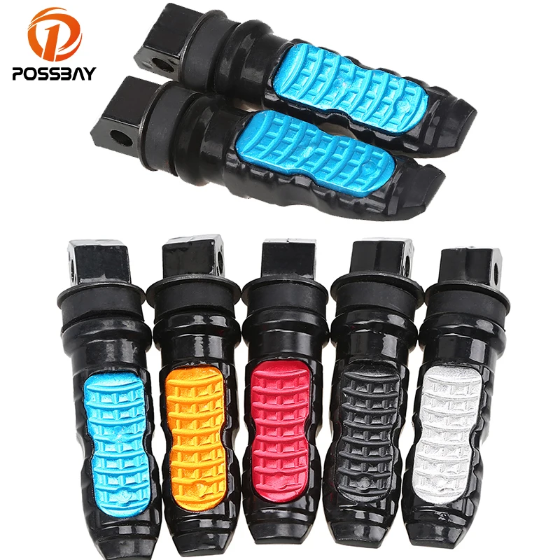 Универсальные подножки POSSBAY 8 мм для мотоцикла педаль пассажира Honda Yamaha|motorcycle foot