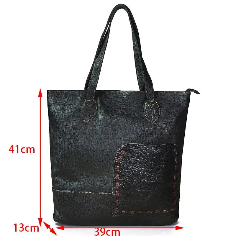 

YourSeason 2021 Genuine Leather Women Casual Tote Luxury Handbag Large Capacity Female Cowhide Retro Shoulder Bags
