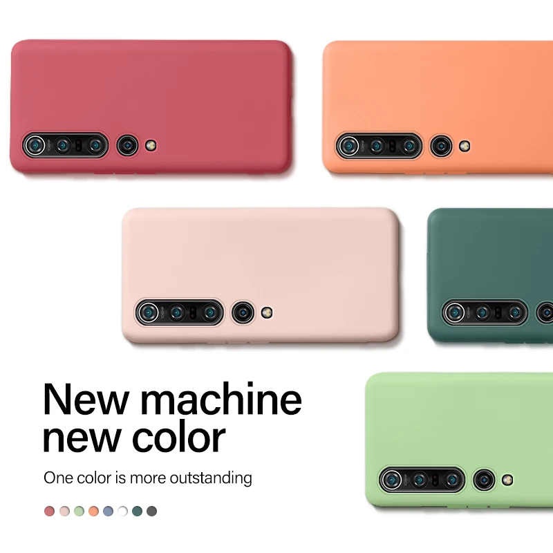 

Ultra-thin Cute Lanyard Liquid Silicone Phone Case For Xiaomi Mi 10 9 8 SE T F2 Lite Pro Redmi Note 10 9 s 8 7 Luxury Soft Cover