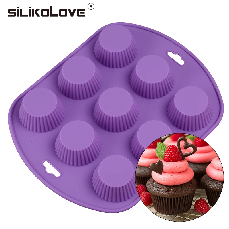 Силиконовые формы для выпечки SILIKOLOVE 9 полости пирожных DIY мусса форма шоколадной