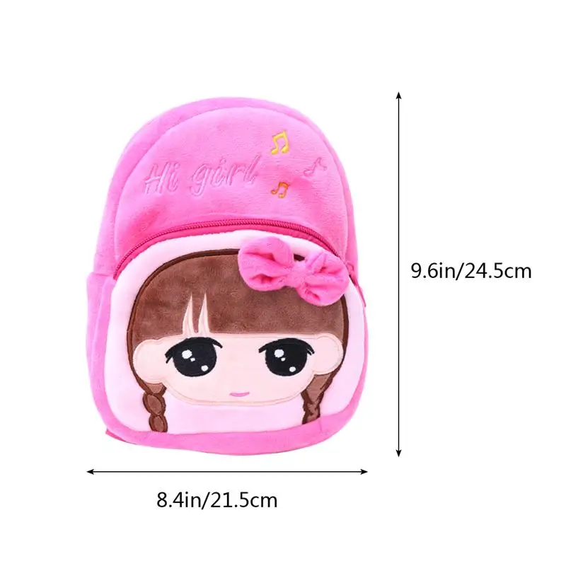 Яркая 3D игрушка в мультяшном стиле плюшевая школьная сумка для дошкольников