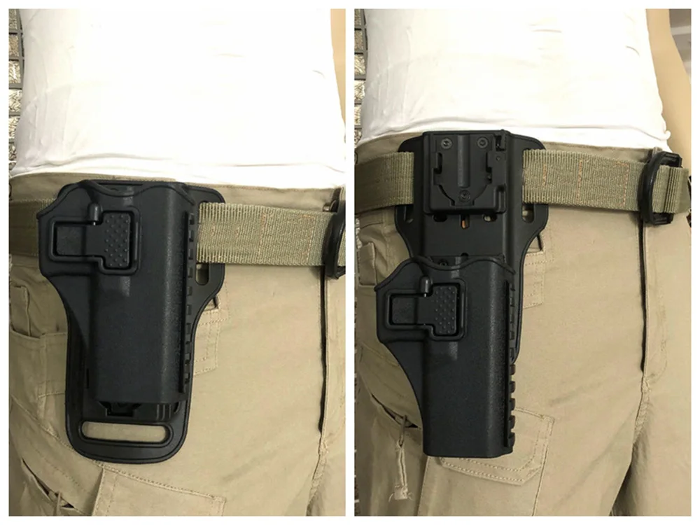 

Tactical Glock Gun Holster Pistol Bag Adjustable Height Quick Pulling Device for Outdoor Hunting Accessories 1911 M92 P226 M92 G