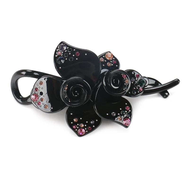 Буэна горячие продажи цветок банан клипсы высшего качества акриловые элегантные