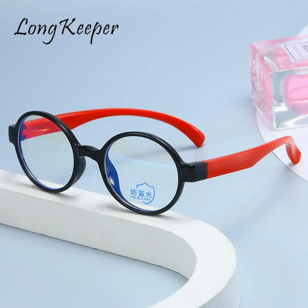 

Round Anti Blue Light Glasses Kids Chirldren Boys Girls Computer Optical Frame Blue Light Blocking Glasses Reflective Eyeglasses