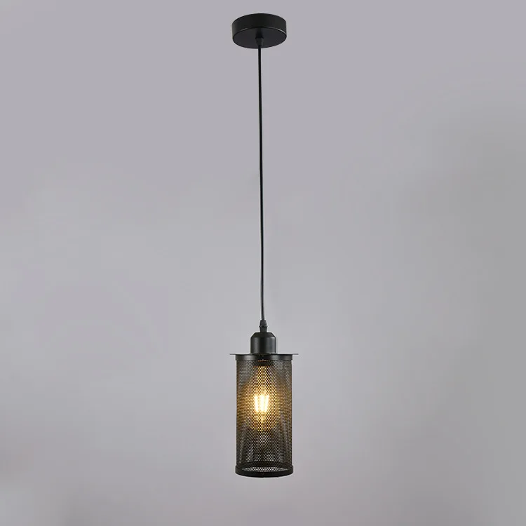 Подвесной светильник в стиле индастриал металлический сетчатый Ретро лофт для
