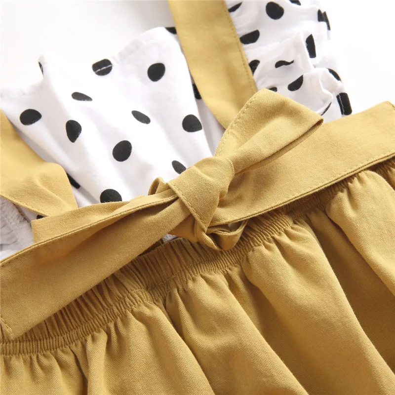 YALOODE летний модный комбинезон для новорожденных маленьких девочек хлопковый в